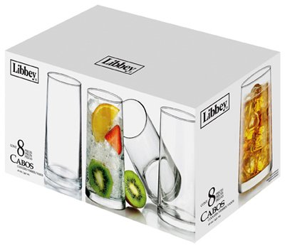 0031009394326 - LIBBEY 8 PIECE CABOS COOLER SET, CLEAR