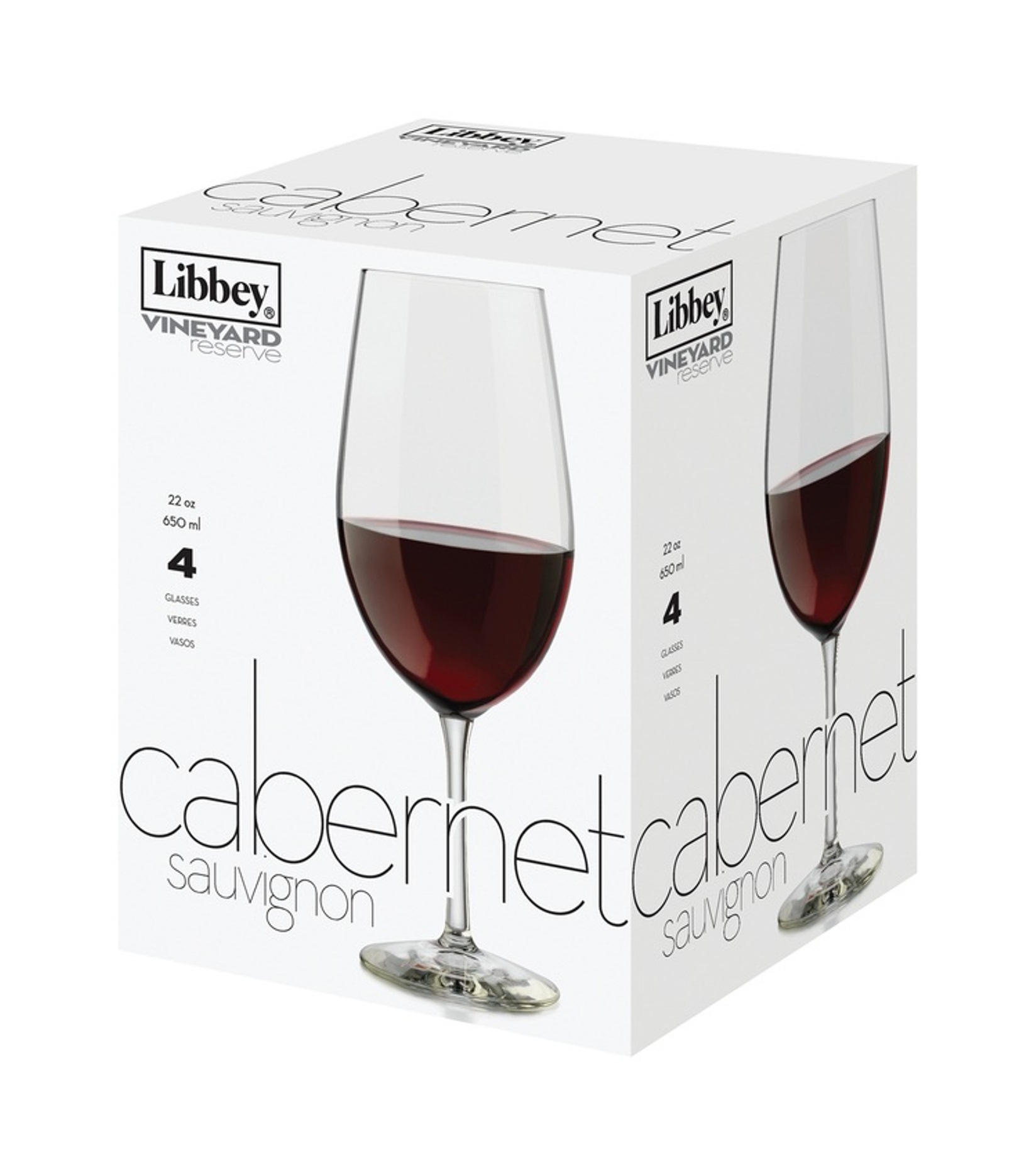0031009430451 - 4-PIECE CABERNET SAUVIGNON WINE GLASS SET