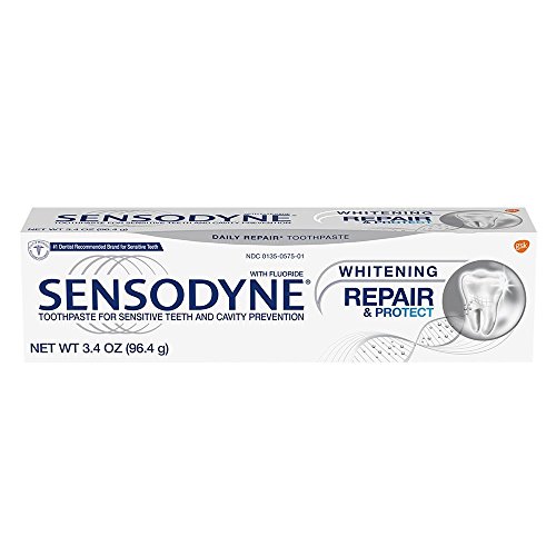 0310158840602 - (3 PACK)-SENSODYNE REPAIR AND PROTECT WHITENING TOOTHPASTE, 3.4 OUNCE EACH