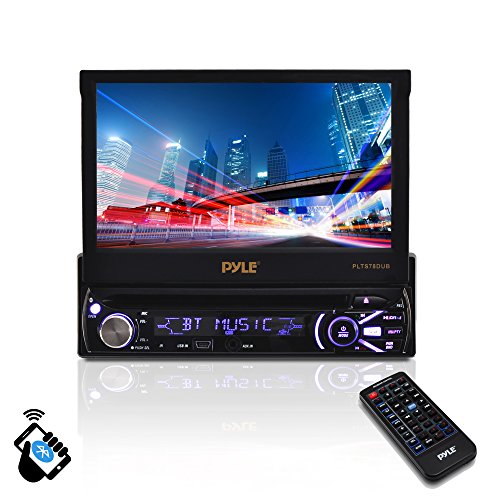 0031111413113 - PYLE PLTS78DUB 7-INCH IN-DASH DETACHABLE MOTORIZED TOUCHSCREEN TFT/LCD MONITOR WITH DVD/CD/MP3/MP4/USB/SD/AM-FM BLUETOOTH RECEIVER