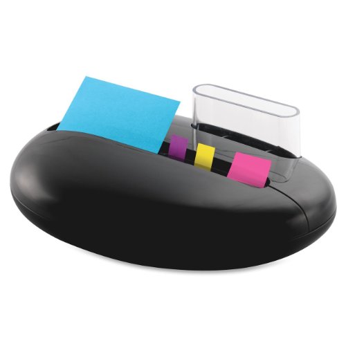 0031111950328 - POST-IT POP-UP NOTES DISPENSER FOR 3 X 3-INCH NOTES AND ASSORTED FLAGS, PEBBLE C