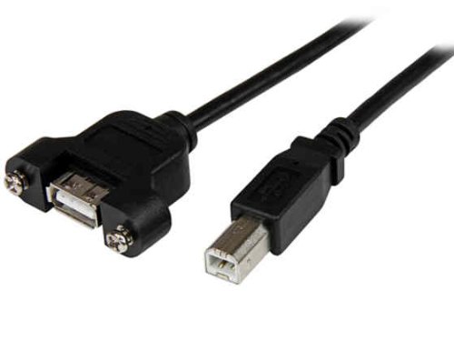 0031113406953 - STARTECH.COM 3-FEET F/M PANEL MOUNT USB CABLE (USBPNLAFBM3)