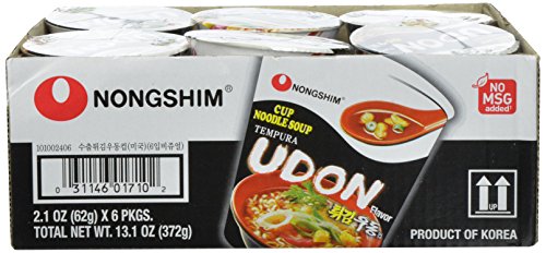 0031146017102 - NONGSHIM TEMPURA UDON NOODLE CUP, 2.18 OUNCE (PACK OF 6)