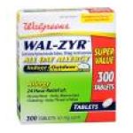 0311917107837 - WAL-ZYR ALL-DAY ALLERGY TABLETS, 300 TABLET,1 COUNT