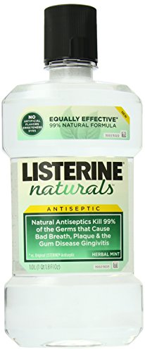 0312547306935 - LISTERINE NATURALS ANTISEPTIC MOUTHWASH, HERBAL MINT, 33.8 FLUID OUNCE