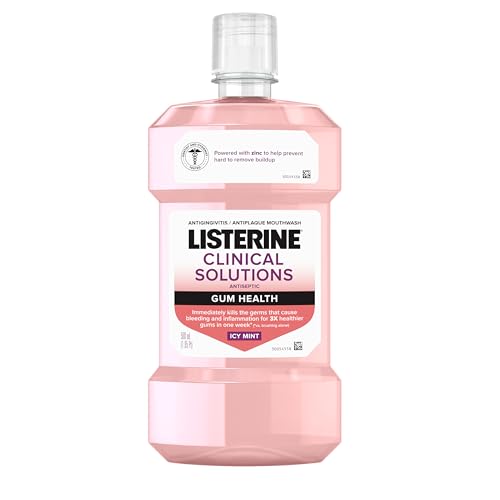0312547352727 - LISTERINE CLINICAL SOLUTIONS GUM HEALTH ANTISEPTIC MOUTHWASH, ANTIGINGIVITIS & ANTIPLAQUE ORAL RINSE HELPS PREVENT BUILDUP & IMMEDIATELY KILLS GERMS FOR HEALTHIER GUMS, ICY MINT, 500 ML