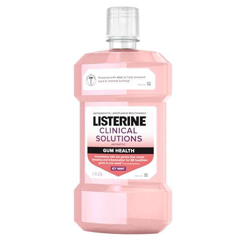0312547352789 - LISTERINE CLINICAL SOLUTIONS GUM HEALTH ANTISEPTIC MOUTHWASH, ANTIGINGIVITIS & ANTIPLAQUE ORAL RINSE HELPS PREVENT BUILDUP & IMMEDIATELY KILLS GERMS FOR HEALTHIER GUMS, ICY MINT, 1 L