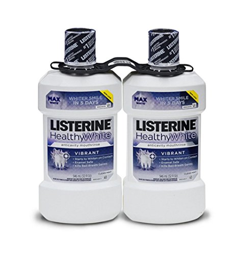 0312547944526 - LISTERINE HEALTHY WHITE ANTICAVITY MOUTHRINSE, 32 FL OZ (32 OUNCE 2 PACK)