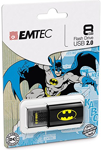 3126170121530 - EMTEC CLICK 8 GB USB 2.0 FLASH DRIVE, BATMAN