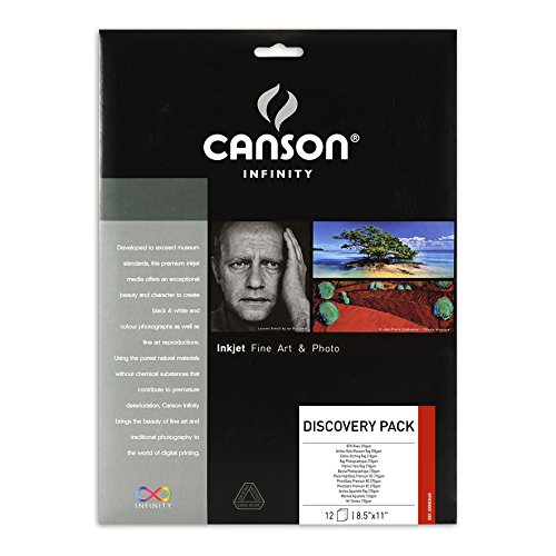 3148950034458 - CANSON INFINITY ART PAPER DISCOVERY PACK, 8.5 X 11, 14 SHEETS