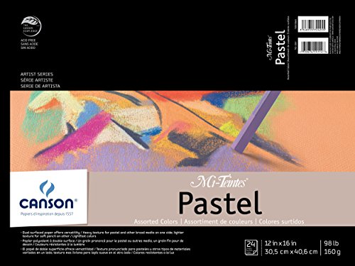 3148955724255 - CANSON MI-TEINTES PASTEL PAD, ASSORTED COLORS