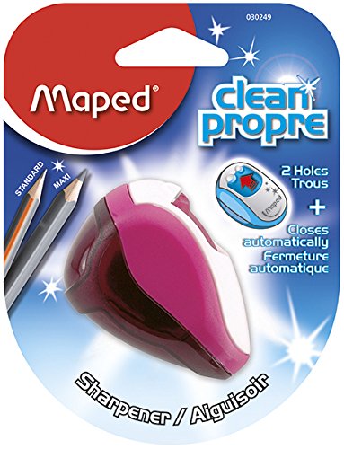 3154140302498 - MAPED CLEAN SHARPENER, 2-HOLE PENCIL SHARPENER, ASSORTED COLORS