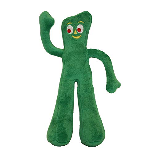 0315455230347 - MULTIPET GUMBY PLUSH FILLED DOG TOY, GREEN, 9 INCH (PACK OF 1)