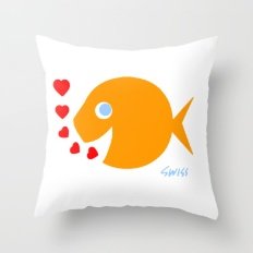 0031578863841 - CUTE GOLDFISH IN LOVEPILLOW CASES DECORATIVE 20X20IN PILLOW CASE