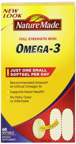 0031604028671 - NATURE MADE SUPER OMEGA-3 FISH OIL FULL STRENGTH SOFTGELS, MINI, 60 COUNT
