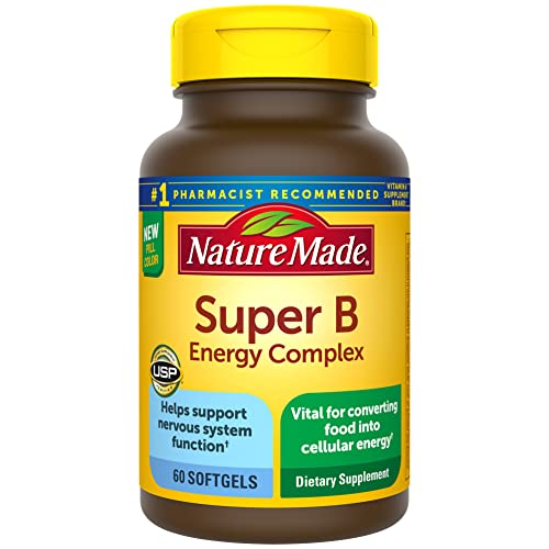 0031604049188 - NATURE MADE SUPER B ENERGY COMPLEX, DIETARY SUPPLEMENT FOR BRAIN CELL FUNCTION SUPPORT, 60 SOFTGELS, 60 DAY SUPPLY