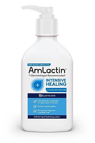 0316864000231 - AMLACTIN INTENSIVE HEALING BODY LOTION FOR DRY SKIN – 7.9 OZ PUMP BOTTLE – 2-IN-1 EXFOLIATOR AND MOISTURIZER WITH CERAMIDES AND 15% LACTIC ACID FOR 24-HOUR RELIEF FROM DRY SKIN