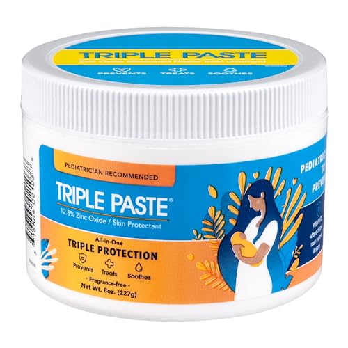 0316864021038 - TRIPLE PASTE DIAPER RASH CREAM FOR BABY - 8 OZ TUB - ZINC OXIDE OINTMENT TREATS, SOOTHES AND PREVENTS DIAPER RASH - PEDIATRICIAN-RECOMMENDED HYPOALLERGENIC FORMULA WITH SOOTHING BOTANICALS