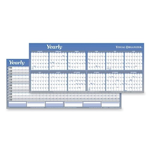 0031699020222 - AT-A-GLANCE ERASABLE WALL CALENDAR, YEARLY DATED, 26X60, BLUE - AT-A-GLANCE ERASABLE WALL CALENDAR, YEARLY DATED, 26X60, BLUEWALL PLANNER OFFERS AN ERASABLE SURFACE FOR DETAILED SCHEDULING. PLANN