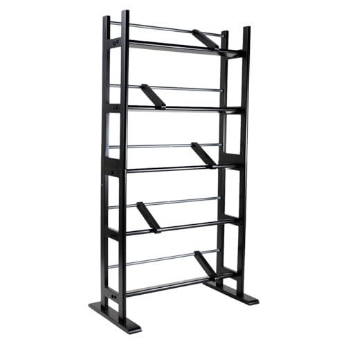 0031742363115 - ATLANTIC ELEMENT MEDIA STORAGE RACK (UPDATED)- HOLDS UP TO 230 CDS OR 150 DVDS, CONTEMPORARY WOOD & METAL DESIGN WITH WIDE FEET FOR GREATER STABILITY, ESPRESSO (UPDATED)