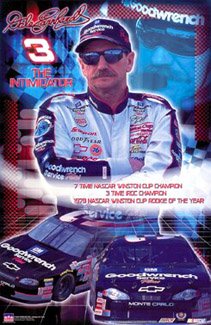 0031779070451 - VINTAGE DALE EARNHARDT #3 POSTER THE INTIMIDATOR 34 HIGH BY 22-1/2 WIDE #7048