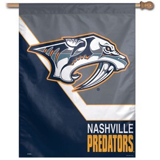 0032085017468 - NHL NASHVILLE PREDATORS VERTICAL FLAG, 27 X 37