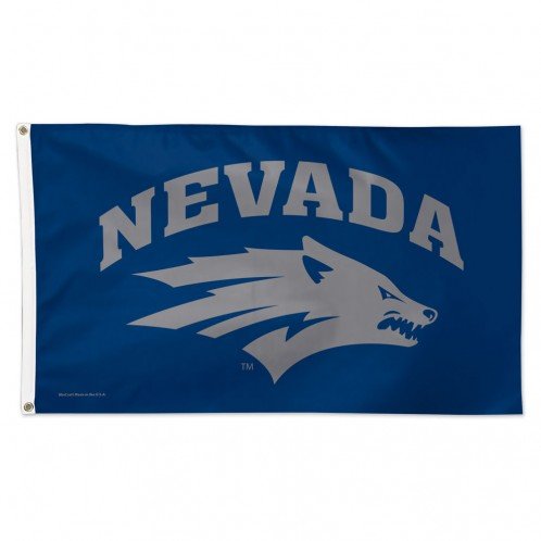 0032085022431 - NCAA UNIVERSITY OF NEVADA- RENO DELUXE FLAG, 3' X 5'