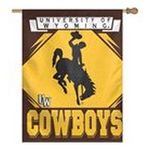 0032085061942 - WINCRAFT WYOMING COWBOYS 27X37 VERTICAL FLAG