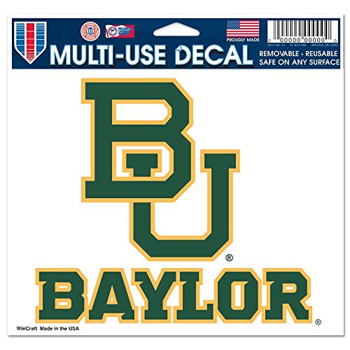 0032085246646 - NCAA BAYLOR UNIVERSITY MULTI-USE COLORED DECAL, 5 X 6