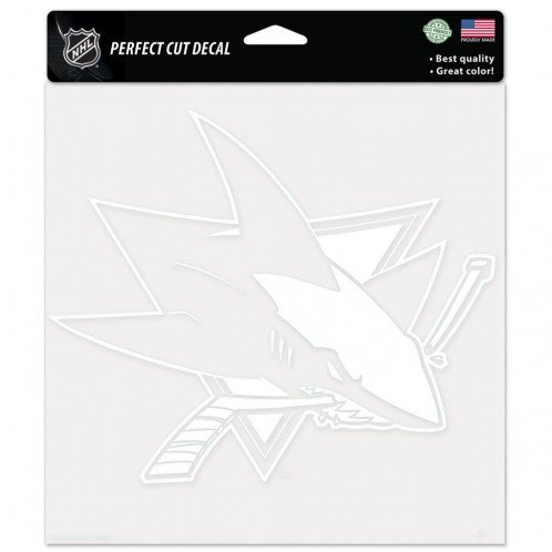 0032085296108 - NHL SAN JOSE SHARKS WCR29610071 PERFECT CUT DECALS, 8 X 8
