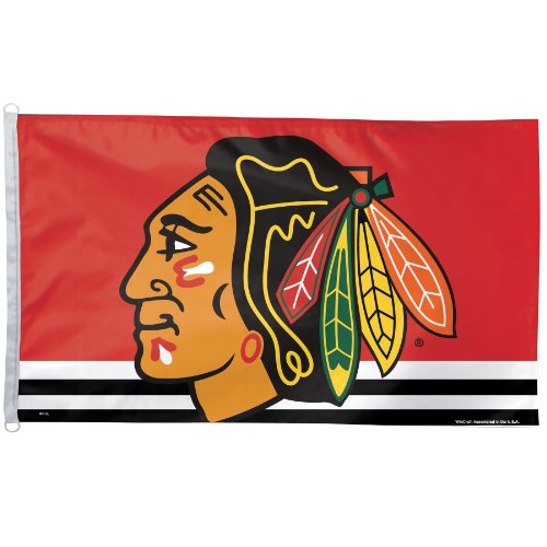0032085406743 - NHL CHICAGO BLACKHAWKS 3-BY-5 FOOT FLAG