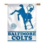 0032085483676 - BALTIMORE COLTS OFFICIAL 27X37 NFL BANNER FLAG