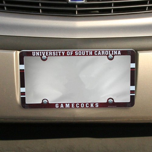0032085886965 - NCAA UNIVERSITY OF SOUTH CAROLINA LICENSE PLATE WITH FULL COLOR FRAME
