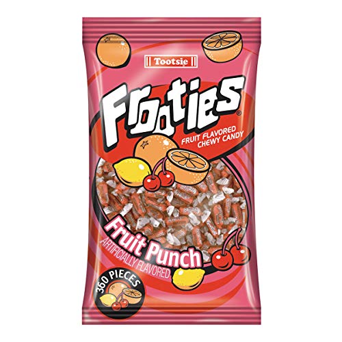 0322170115354 - FRUIT PUNCH FROOTIES - TOOTSIE ROLL CHEWY CANDY - 360 PIECE COUNT, 38.8 OZ BAG