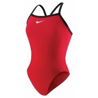 0032218618043 - NIKE WOMEN'S POLY CORE SOLID CLASSIC LINGERIE TANK SWIMSUIT (RED, 30)
