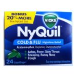 0323900010864 - VICKS NYQUIL COLD & FLU NIGHTTIME RELIEF 24 LIQUICAPS
