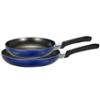 0032406019850 - T-FAL THERMO-SPOT NON-STICK SOFT HANDLES 9 AND 11 FRY PAN SET, BLUE