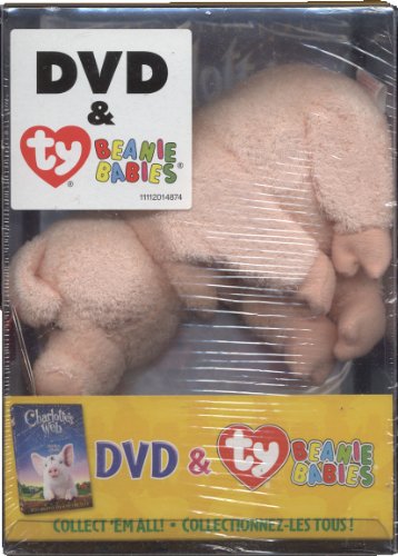 0032429041074 - CHARLOTTE'S WEB DVD & TY BEANIE BABIES * THE PIG BEANIE BABY