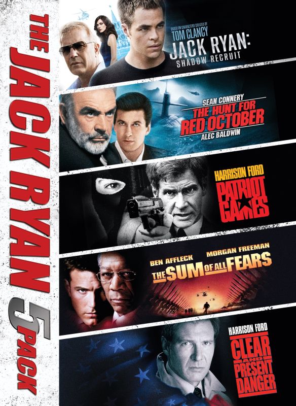 0032429223708 - JACK RYAN MOVIE 5-PACK WITH JACK RYAN: SHADOW RECRUIT, THE HUNT FOR RED OCTOBER,