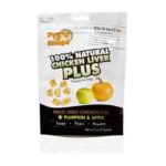 0032657703027 - 100% NATURAL TREATS FOR DOGS FREEZE DRIED CHICKEN LIVER PLUS PUMPKIN AND APPLE