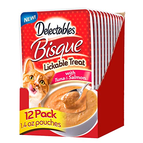 0032700129491 - DELECTABLES BISQUE TUNA & SALMON LICKABLE CAT TREAT, 12 COUNT