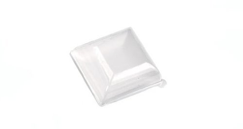 3282552131945 - PACKNWOOD CLEAR PLASTIC LID FOR BIO 'N' CHIC 3.5 X 3.5 SQUARE MINI SUGARCANE PLATE (CASE OF 100)