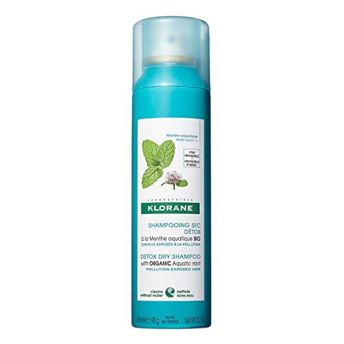 3282770207514 - KLORANE KLORANE DETOX DRY SHAMPOO WITH AQUATIC MINT, ALL HAIR TYPES, INVISIBLE FINISH, COOLING, PARABEN & SULFATE-FREE, 3.2 OZ.