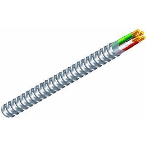 0032886345456 - SOUTHWIRE 68580023 100-FEET 12/2 TYPE 12-GAUGE 2 CONDUCTORS MC SOLID METAL CLAD CABLE WITH ALUMINUM ARMOR AND GREEN INSULATED GROUND WIRE