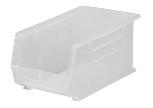 0032903001327 - AKRO-MILS 30234 PLASTIC STORAGE STACKING AKROBIN, 15-INCH BY 5-INCH BY 5-INCH, CLEAR, CASE OF 12