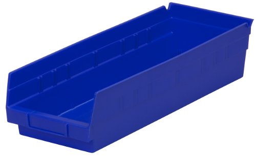 0032903013818 - AKRO-MILS 30138 18-INCH BY 6-INCH BY 4-INCH PLASTIC NESTING SHELF BIN BOX, BLUE,
