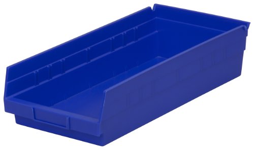 0032903015010 - AKRO-MILS 30150 12-INCH BY 8-INCH BY 4-INCH PLASTIC NESTING SHELF BIN BOX, BLUE, CASE OF 12
