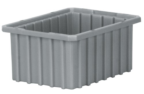 0032903310542 - AKRO-MILS 33105 AKRO-GRID SLOTTED DIVIDER PLASTIC TOTE BOX, 10-7/8 -INCH LENGTH BY 8-1/4-INCH WIDTH BY 5-INCH HEIGHT, CASE OF 20, GREY