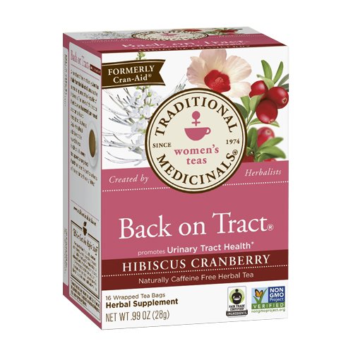 0032917002419 - TRADITIONAL MEDICINALS WOMEN'S TEAS BACK ON TRACT HIBISCUS CRANBERRY -- 16 TEA B