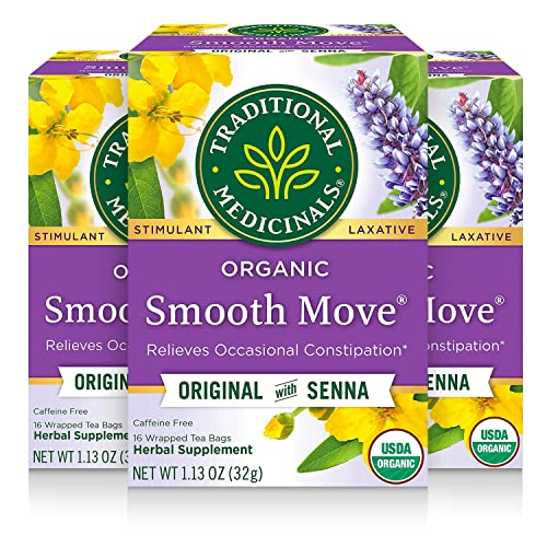 0032917008022 - TRADITIONAL MEDICINALS SMOOTH MOVE 3 PACK (48 TOTAL TEABAGS)